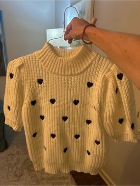 English Factory Cream Ribbed Turtleneck Sweater
